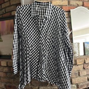 GO SILK BUTTON UP TOP